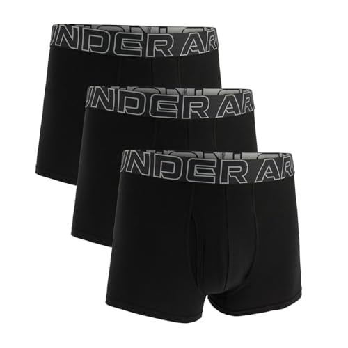 Under Armour Erkek Performans Pamuk 3 inç 3lü Paket Katı Boxer Külot