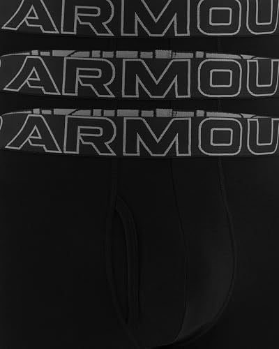Under Armour Erkek Performans Pamuk 6 inç 3lü Paket Düz Boxer Külot Boxer Şort Erkek