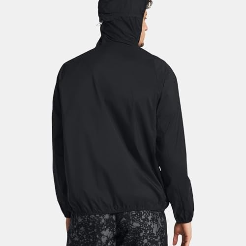 Under Armour Erkek Phantom Windbreaker Koşu Kıyafeti Koşu Ceketi Siyah 001/Beyaz 100 - Siyah