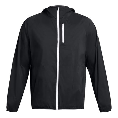 Under Armour Erkek Phantom Windbreaker Koşu Ceketi Koşu Ceketi Siyah 001/White 100 - Siyah