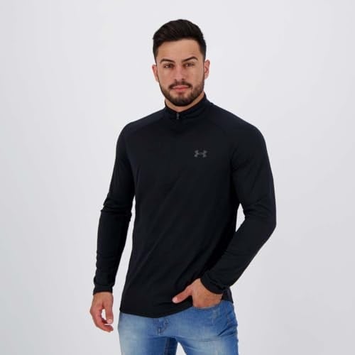 UNDER ARMOUR Erkek Tech 2.0 1/2 Zip Uzun Kol Tişört