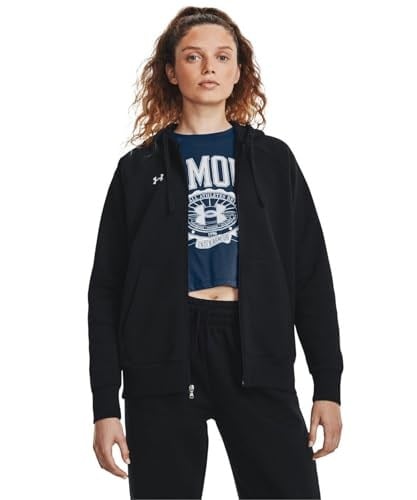 Under Armour Kadın Rival polar kapüşonlu sweatshirt, tam fermuarlı, polar üst
