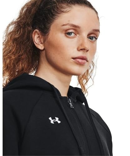 Under Armour Kadın Rival polar kapüşonlu sweatshirt, tam fermuarlı, polar üst