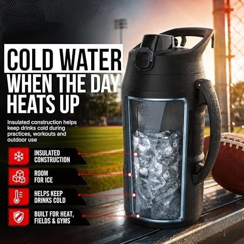 Under Armour Playmaker Jug - 1L900 Unisex Yetişkin Matara Black/Black Tek Beden