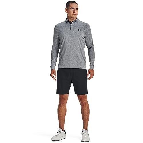 Under Armour Playoff 1/4 fermuarlı uzun kollu tişört Warmup Tops Erkek