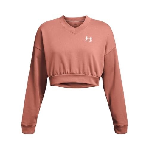 Under Armour Rakip Terry Büyük Boy Kırpılmış Bisiklet Yaka Sweatshirt Sweatshirt Kadın
