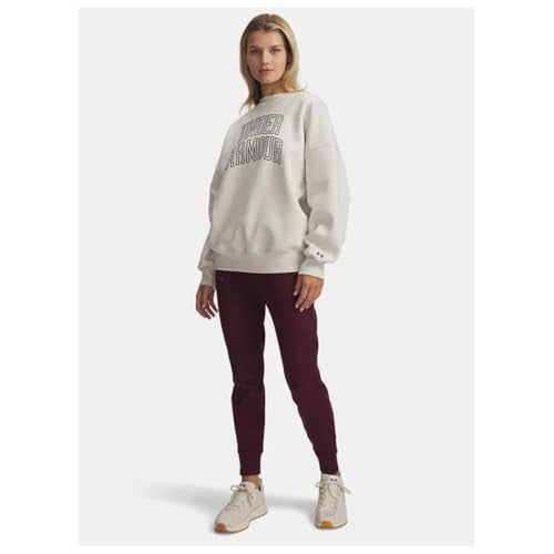 Under Armour Rival Flc OS Varsity Crew Kadın Gömlek Beyaz M-L