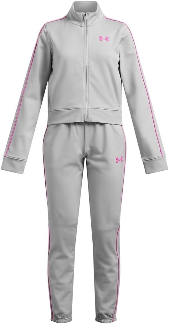 Under Armour UA Icon Knit Crop Tracksuit Kız Çocuk Eşofman Takımı, Gri, XL