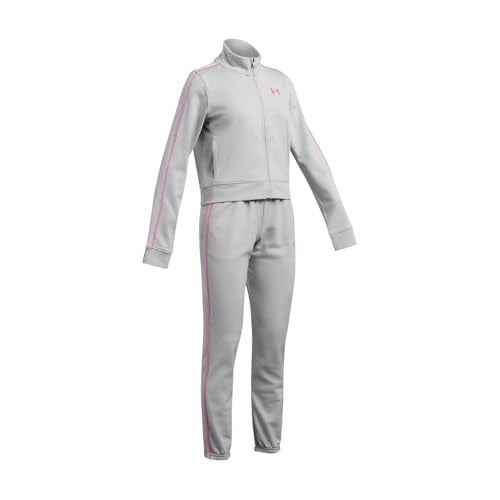 Under Armour UA Icon Knit Crop Tracksuit Kız Çocuk Eşofman Takımı, Gri, XL