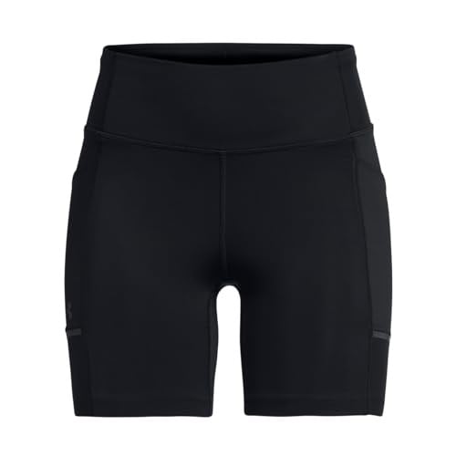 Under Armour UA Launch 6in Short Kadın Şort Black/Black/Reflective