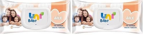 Uni Baby Aile Islak Mendil 12x90 1080 Yaprak (2 paketi) - Seçenekler: 12*90 Yaprak, 12*90 Yaprak (2 paketi)