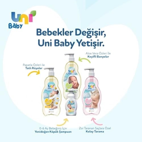 Uni Baby Saç ve Vücut Şampuanı 900 ml - Seçenekler: 900 ml, 900 ml 2li paket