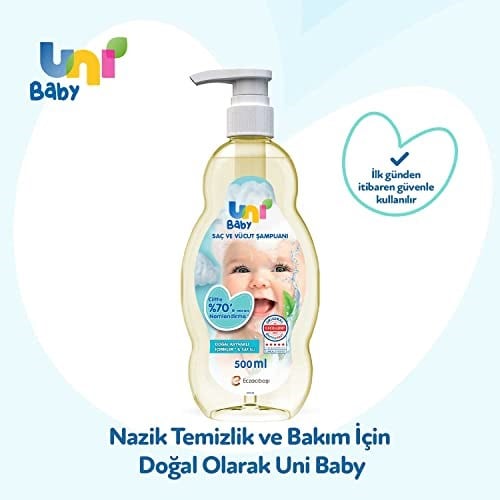 Uni Baby Şampuan 500 ml FLip 2022 - Seçenekler: 500 ml, 500 ml (2 paketi)