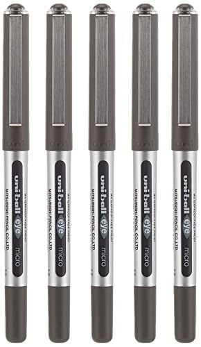 uni-ball Eye Micro UB-150 Roller Kalemler - Siyah, 5li Paket