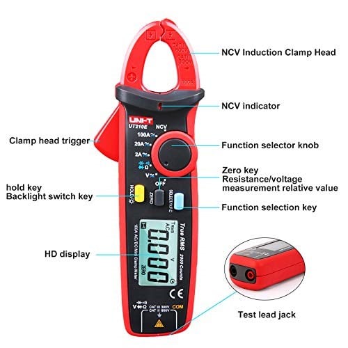 UNI-T UT210E Mini Dijital Kıskaç Ölçer Elde Taşınabilir Efekt Değeri AC/DC Direnç Kapasitesi Kontrol Cihazı