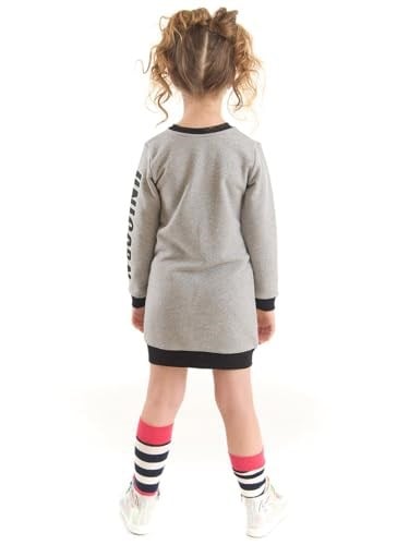Unicorn Kız Çocuk Gri Sweat Elbise