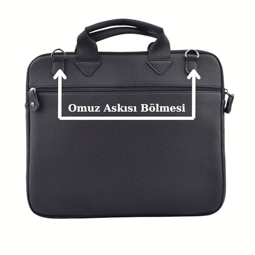 Unisex 13.3 İnç Deri Evrak El ve Omuz Çantası 8683255013364