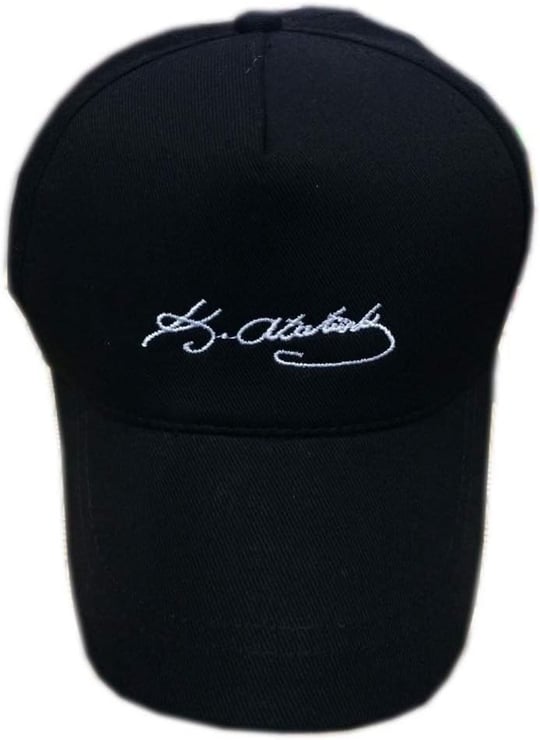 UNISEX ATATÜRK NAKIŞLI SİYAH ŞAPKA