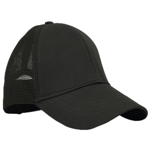 Unisex Ayarlanabilir Haki Fileli Spor Basic Şapka