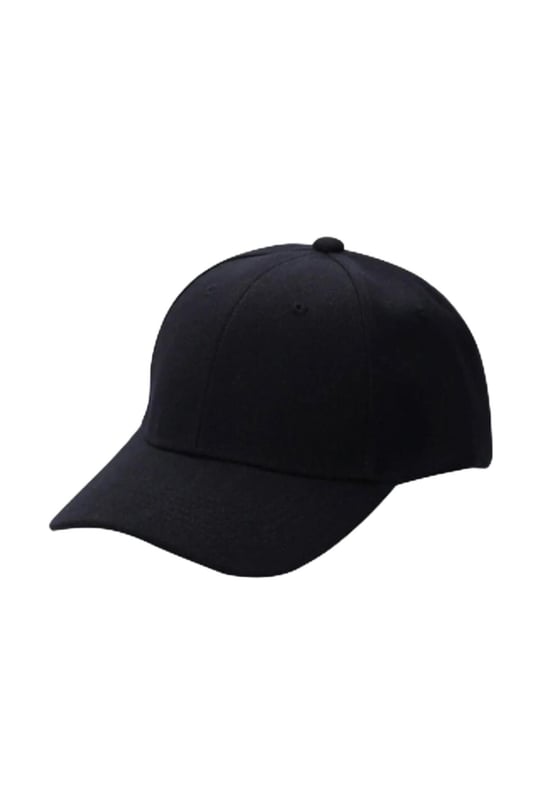 Unisex Ayarlanabilir Siyah Spor Basic Şapka