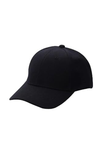 Unisex Ayarlanabilir Siyah Spor Basic Şapka