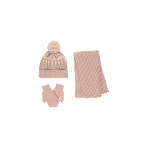 Unisex Bebek Kırmızı Atkı Bere Eldiven Seti 1-3 Yaş