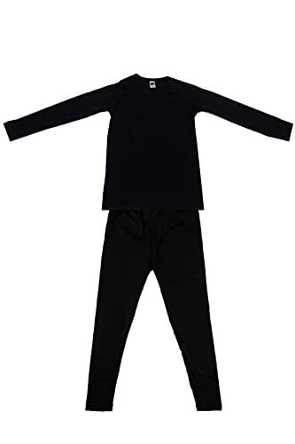 Unisex Çocuk Siyah Termal Alt Üst Takım D135-d136 (siyah / 5-7 Yaş)