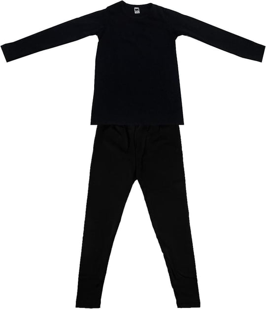 Unisex Çocuk Siyah Termal Alt Üst Takım D135-d136
