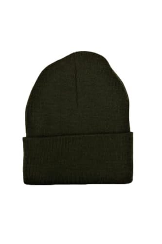 Unisex Haki Yeşili Bere Önden katlamalı