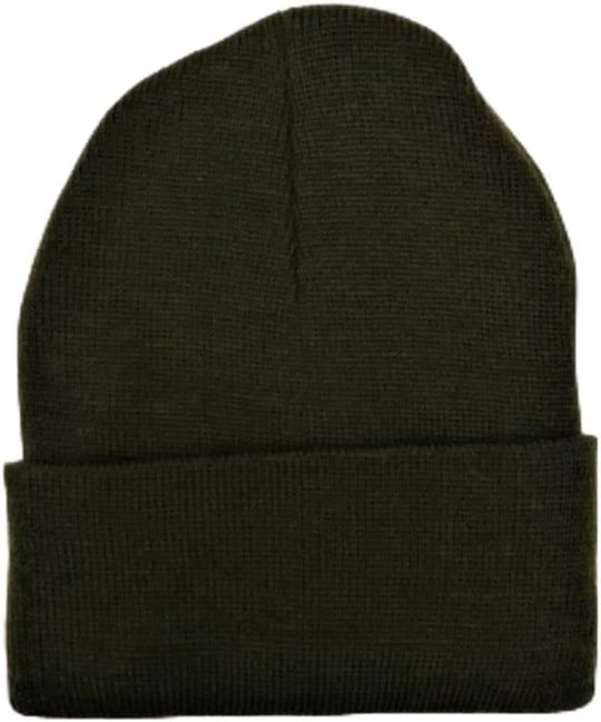 Unisex Haki Yeşili Bere Önden katlamalı