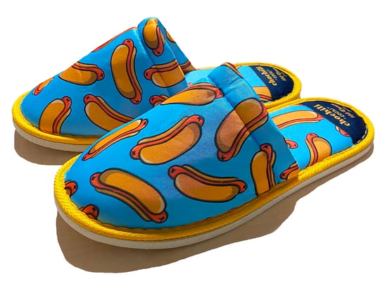 Unisex Hot Dog Desenli Yumuşak Tabanlı Ev Terliği(38-39)