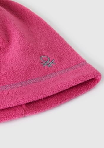 United Colors of Benetton Erkek Çocuk Pembe Logolu Polar Bere