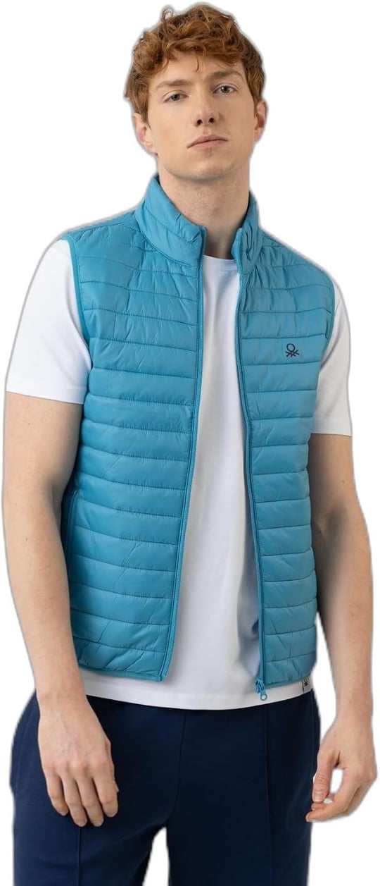 United Colors Of Benetton Erkek Yelek 2V7EUJ005 MAVİ L