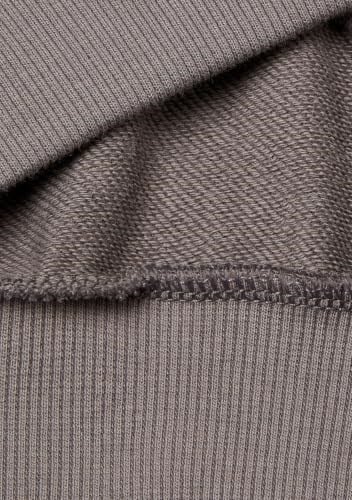 United Colors of Benetton Kız Çocuk Antrasit Kontrastlı Logo Etiketli Kapüşonlu Fermuarlı Oversize Sweatshirt