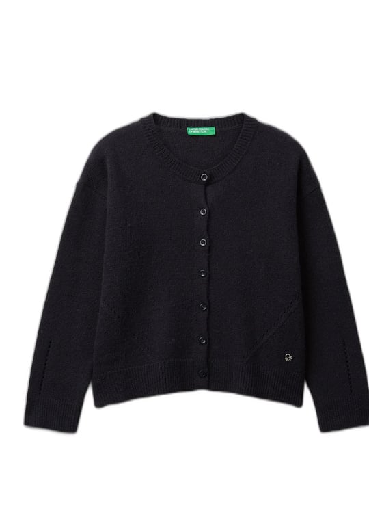 United Colors of Benetton Kız Çocuk Hırka, 225A126WC500X - Seçenekler: 6-7 Yıl, 7-8 Yıl, 8-9 Yıl, 10-11 Yıl