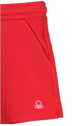 United Colors of Benetton Kız Çocuk Şort BNT-G282 KIRMIZI 10-11 Yaş