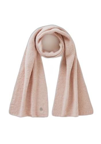 United Colors of Benetton Kız Çocuk Toz Pembe Metal Logolu Melanj Görünümlü Atkı
