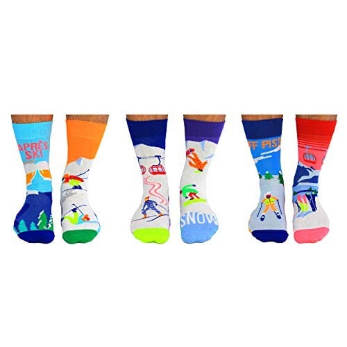 United Oddsocks Piste Kayak 39-46 6lı set içinde - çorap