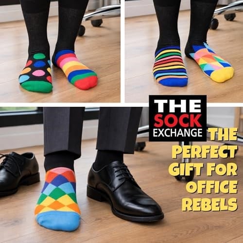 United Oddsocks The Sock Exchange - Kutu 6 Erkek Tek Çorap - Birleşik Krallık 6-11, EUR 39-46 6