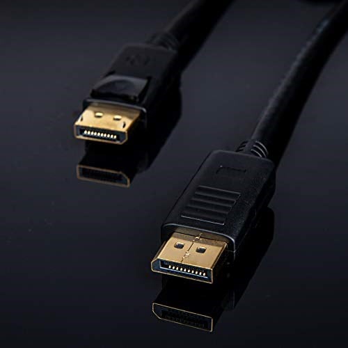 UNITEK DisplayPort auf Displayport Kabel/ 2 Meter, Schwarz/Full HD, 2K, 4K, 3D, 3840x2160 und weitere/Verbindungskabel mit vergoldeten Stecker/Y-C608BK