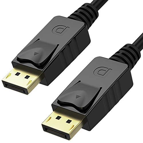 UNITEK DisplayPort auf Displayport Kabel/ 2 Meter, Schwarz/Full HD, 2K, 4K, 3D, 3840x2160 und weitere/Verbindungskabel mit vergoldeten Stecker/Y-C608BK