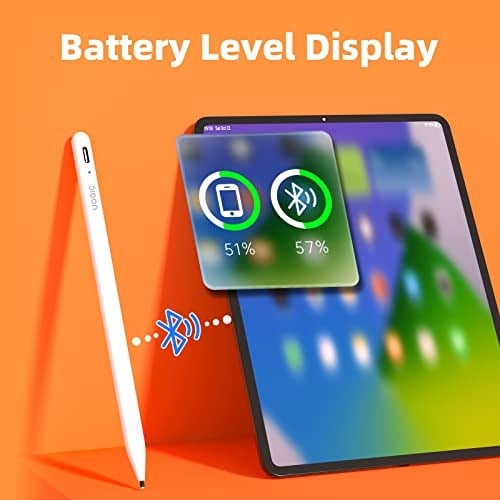 Uogic Apple iPad için Kalem Palm Rejection ile Apple iPad Pro 2018-2020 11/12.9 inç iPad 7/6 iPad Mini 5 iPad Air 6 HB Uç Şarj Edilebilir