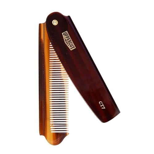 Uppercut Deluxe CT7 Flip Pocket Sized Comb, Tortoise Shell & Katlanabilir Tarak