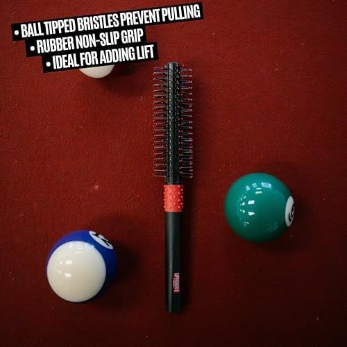 Uppercut Deluxe Quiff Roller for Man, erkekler için yuvarlak saç fırçası, hacim kazandıran, kısa saçlar için küçük yuvarlak fırça, saçları kaldırmak için