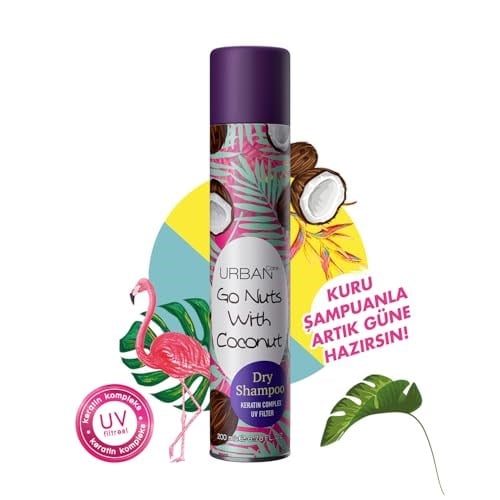URBAN Care Hacimlendirici Kuru Şampuan Go Nuts With Coconut 200 ml- Vegan - Seçenekler: 200 Ml, 200 Ml (2 paketi), 75 Ml, 200 Ml (4 paketi)