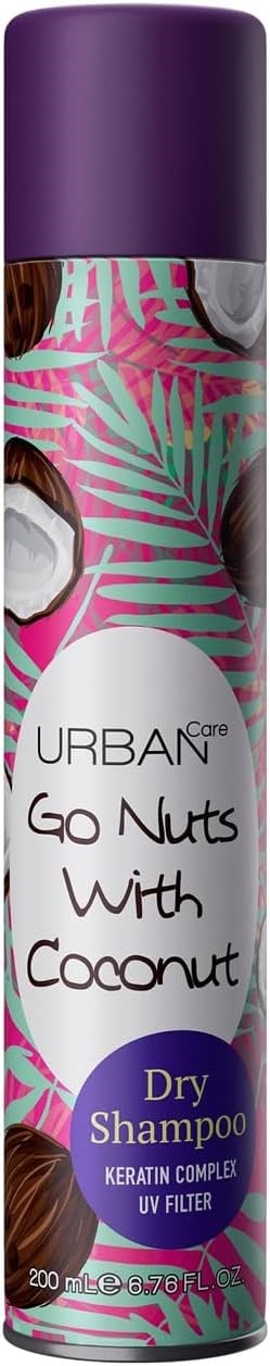 URBAN Care Hacimlendirici Kuru Şampuan Go Nuts With Coconut 200 ml- Vegan - Seçenekler: 200 Ml, 200 Ml (2 paketi), 75 Ml, 200 Ml (4 paketi)