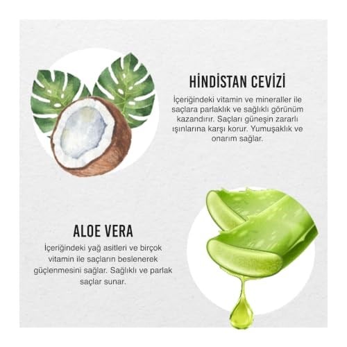 URBAN Care Pure Coconut & Aloe Vera Boyalı Saçlar Özel Renk Koruyucu Saç Bakım Serumu 75ml- Vegan