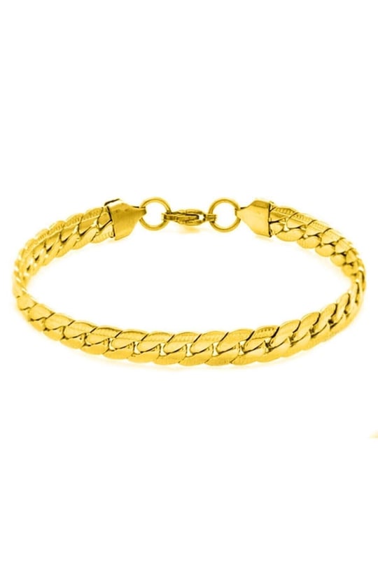 Urban Snake Model Kararmaz Çelik Unisex Erkek Bileklik
