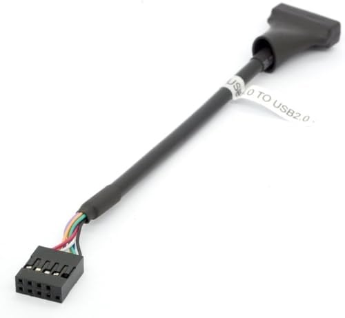USB 3.0 19 Pin Erkek USB 2.0 9 Pin Dişi Anakart Kablo Adaptörü ale/Dişi Konut Dönüştürücü (9Pin Dişi 12cm)