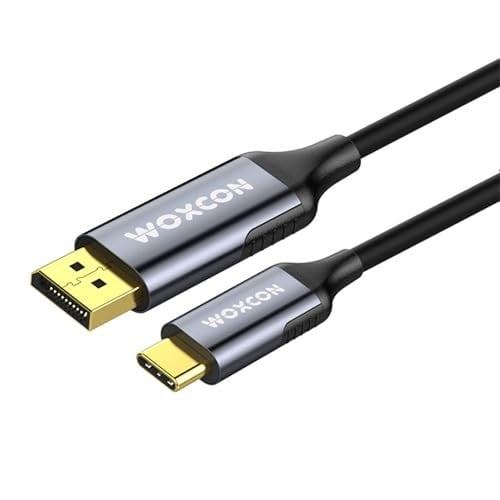 USB-C to Display Port Cable, DP1.4, USB 3.2 Standart, 8K 30Hz, 4K 120Hz Desteği, Thunderbolt 4, Thunderbolt 3, 2 Metre, En Yeni Model